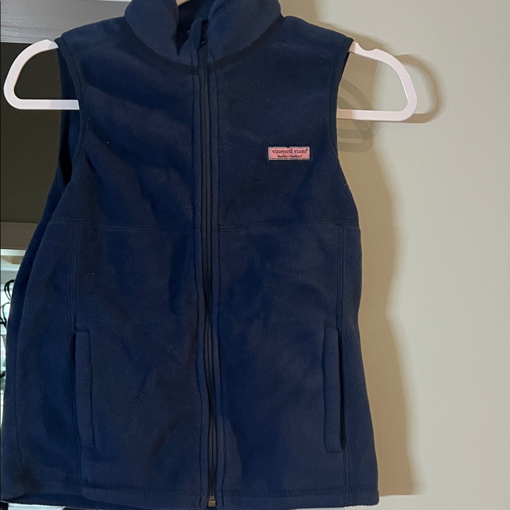 Vineyard Vines Dark Blue Fleece Vest